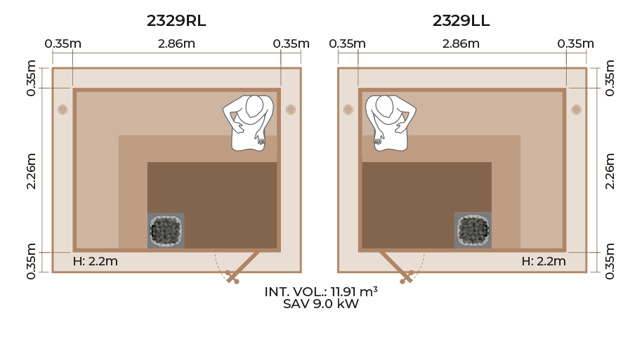 Outdoor-Sauna-Room-Horizontal-Panel-2329RL-LL