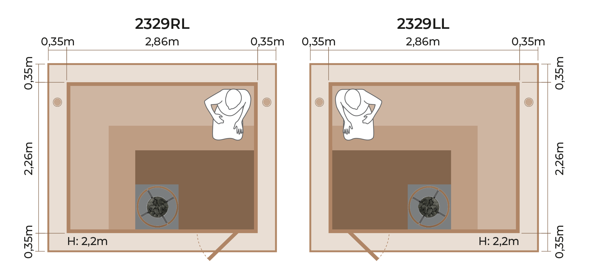 Outdoor-Sauna-Room-Horizontal-Panel-2329RL-LL