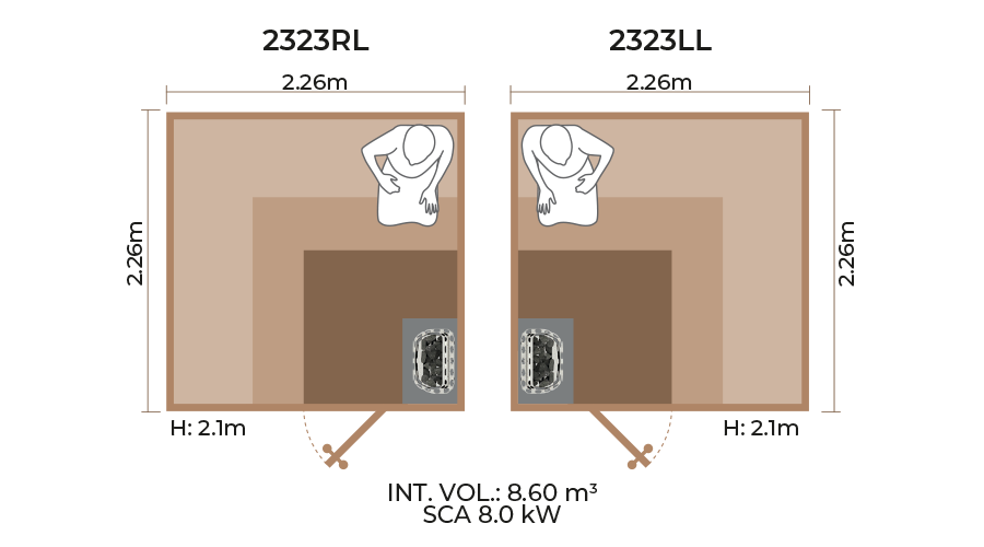 Standard-Sauna-Room-Horizontal-Panel-2323RL-LL