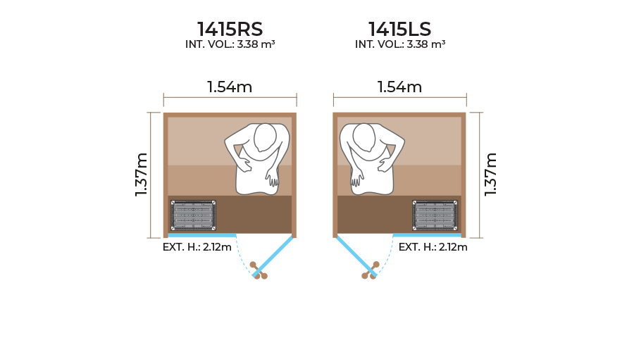 Glass-Front-Sauna-Room-Horizontal-Panel-1415RS-LS Glass-Front-Sauna-Room-Horizontal-Panel-1415RS-LS