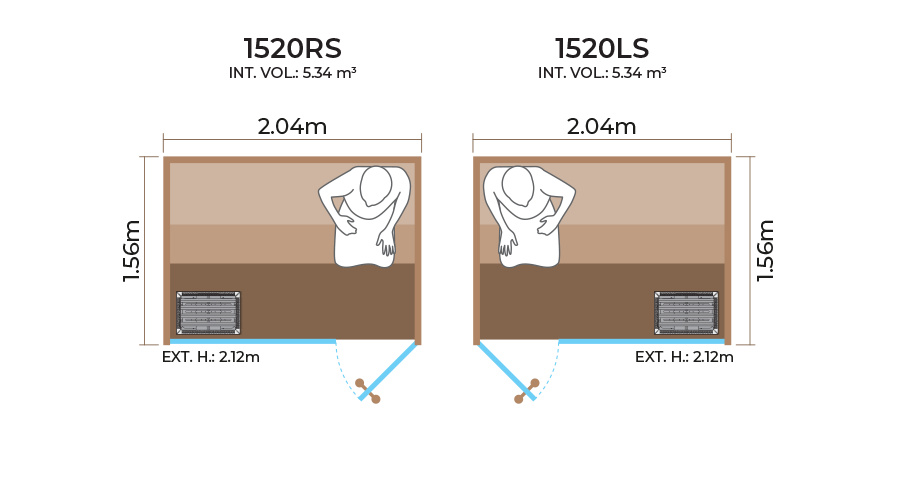 Glass-Front-Sauna-Room-Horizontal-Panel-1520RS-LS Glass-Front-Sauna-Room-Horizontal-Panel-1520RS-LS