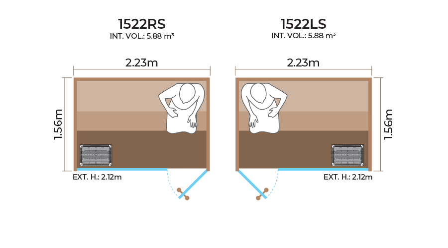 Glass-Front-Sauna-Room-Horizontal-Panel-1522RS-LS Glass-Front-Sauna-Room-Horizontal-Panel-1522RS-LS