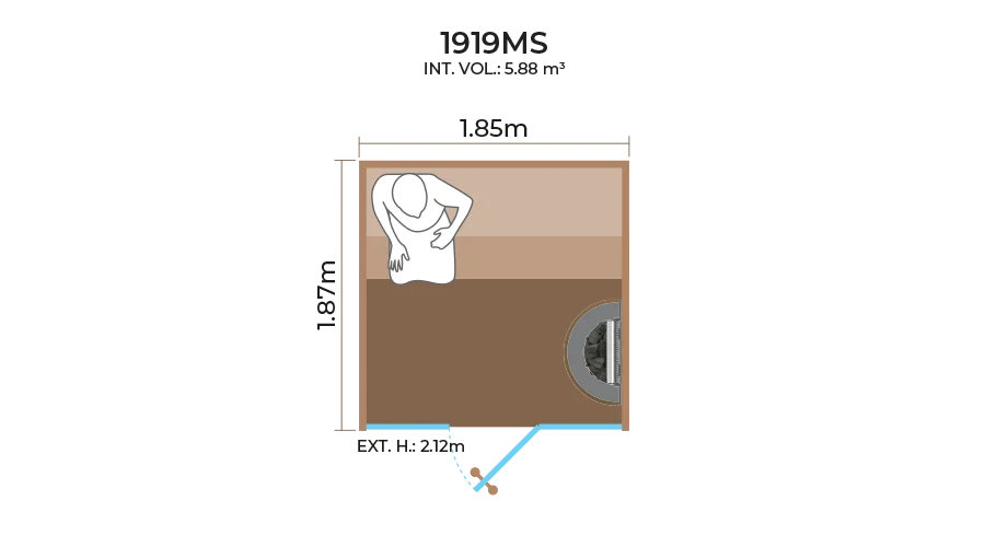 Glass-Front-Sauna-Room-Horizontal-Panel-1919MS Glass-Front-Sauna-Room-Horizontal-Panel-1919MS
