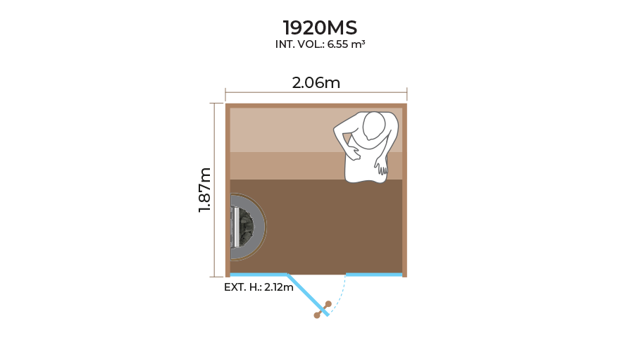 Glass-Front-Sauna-Room-Horizontal-Panel-1920MS Glass-Front-Sauna-Room-Horizontal-Panel-1920MS