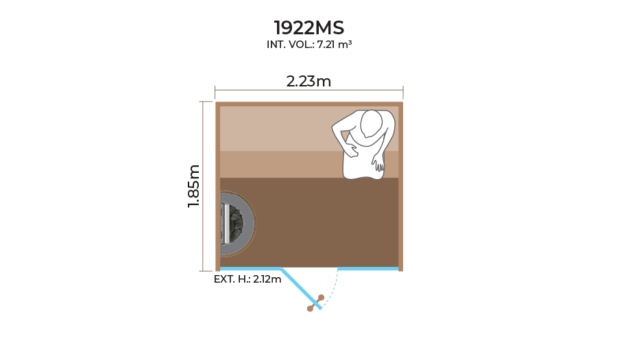 Glass-Front-Sauna-Room-Horizontal-Panel-1922MS Glass-Front-Sauna-Room-Horizontal-Panel-1922MS