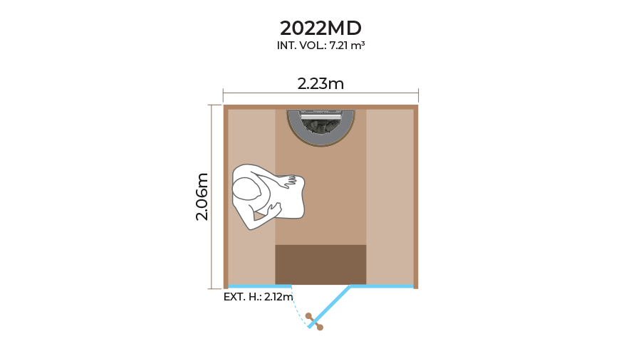 Glass-Front-Sauna-Room-Horizontal-Panel-2022MD Glass-Front-Sauna-Room-Horizontal-Panel-2022MD