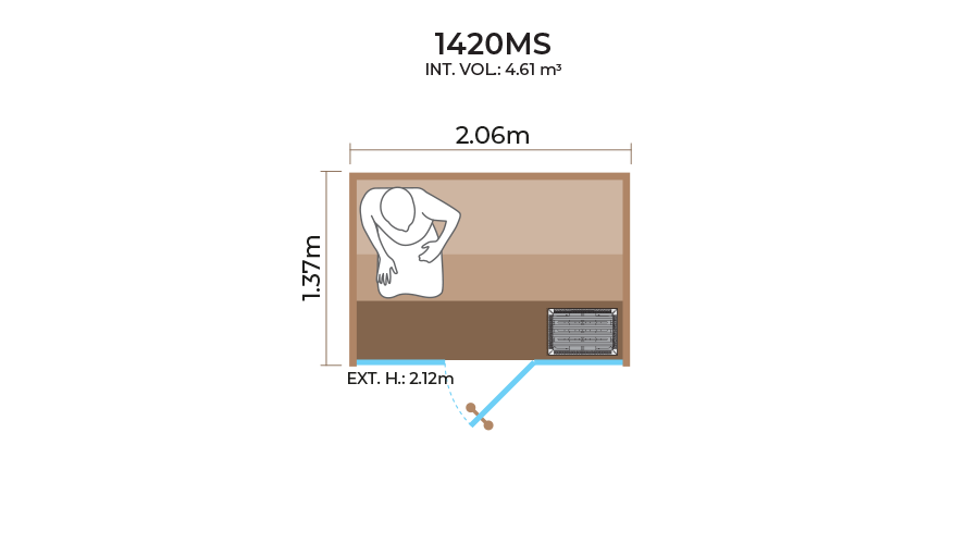 Glass-Front-Sauna-Room-Horizontal-Panel-1420MS